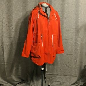 LTS Orange/red hooded jacket